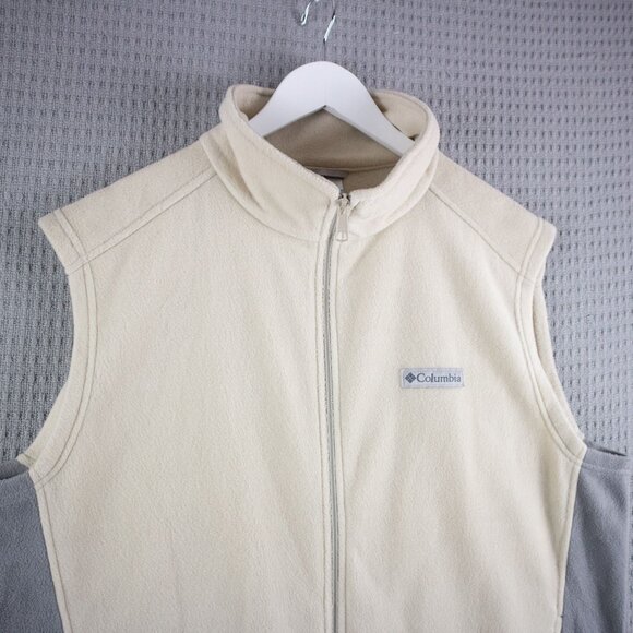 Columbia Two Tone Cotton Vest Mens Large - Picture 3 of 8